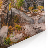 Czech Republic Photography - Sandstone Rocks at Sunset in Bohemian Forest