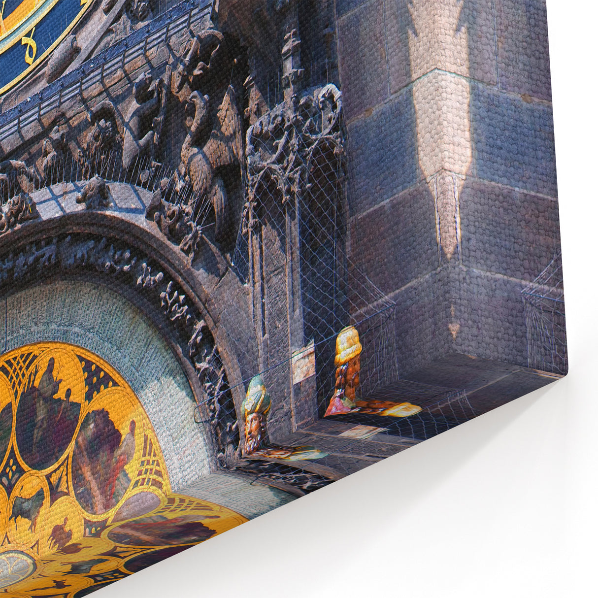 Prague Cityscape Art - Timeless Astronomical Clock Detail