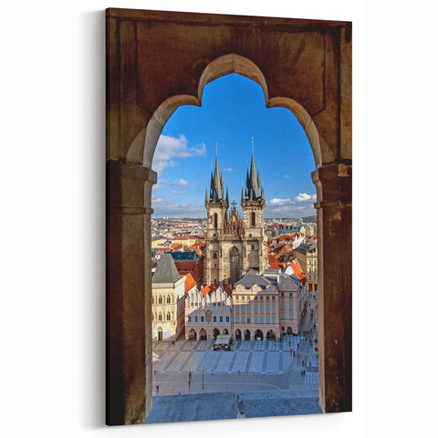 Czech Republic Wall Art - Framed View of Historic Prague