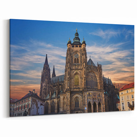 Prague Photography Prints - Majestic Cathedral at Sunset