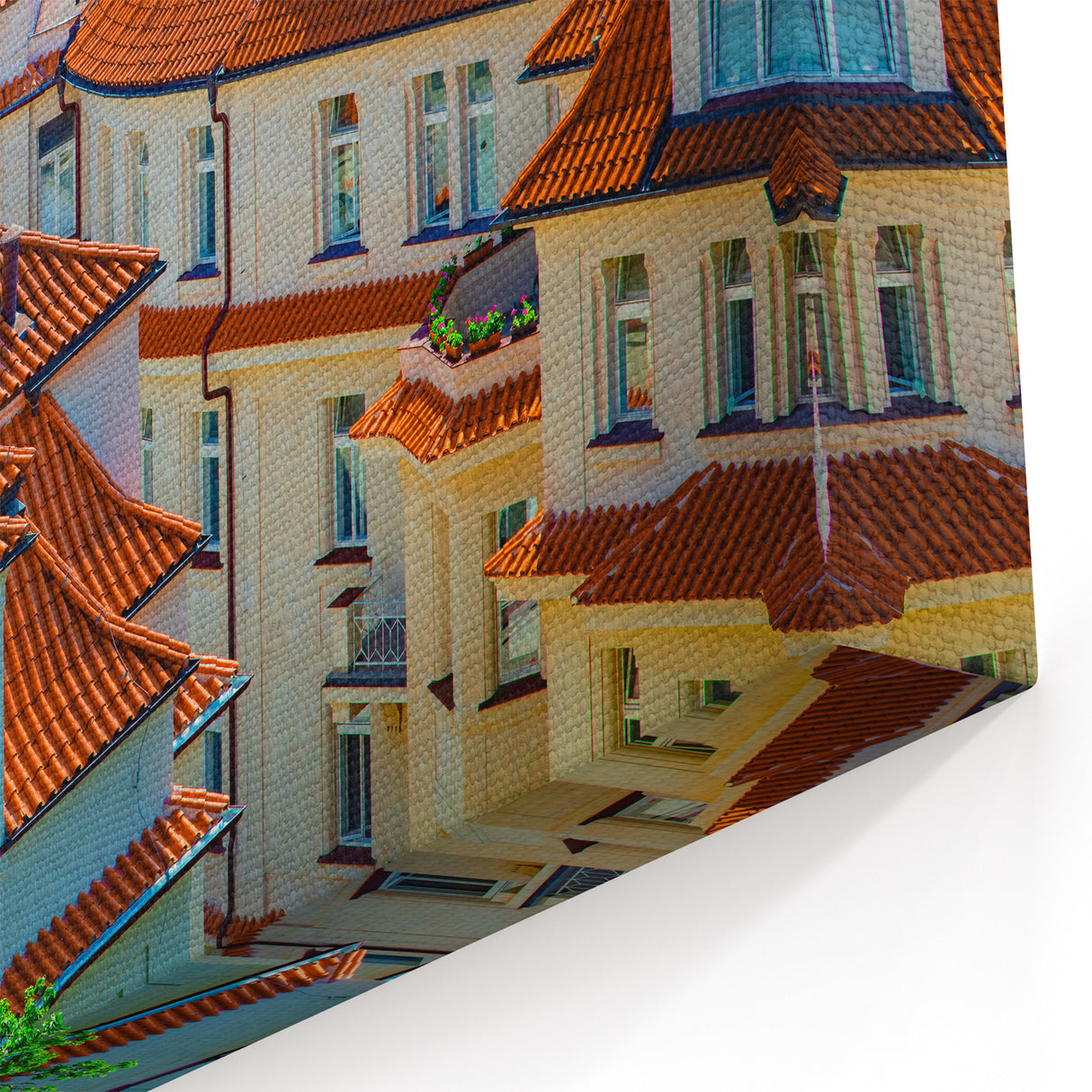 Scenic Prague Prints - Rooftop View of Czech Architecture