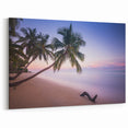 Caribbean Scenery Art - Saint Lucia Palm Trees at Sunset Photography