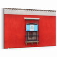 Guatemalan Art Prints - Patriotic Flag on Red Wall