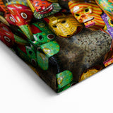 Guatemalan Cultural Masks - Vibrant Art Collection