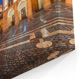Argentine Church Plaza Art - Illuminated Night View