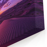 Mesopotamian Sunset – Vibrant Purple Desert Landscape Wall Art