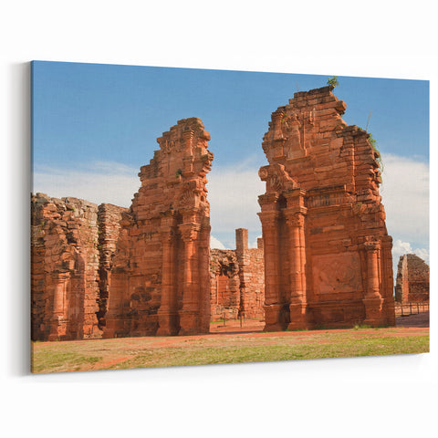Argentine Heritage Art - Ancient Ruins Under Blue Skies