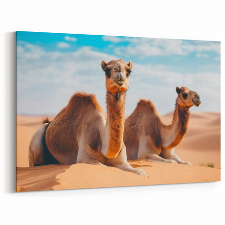 Mesopotamian Desert Camels – Middle Eastern Scenic Wall Art