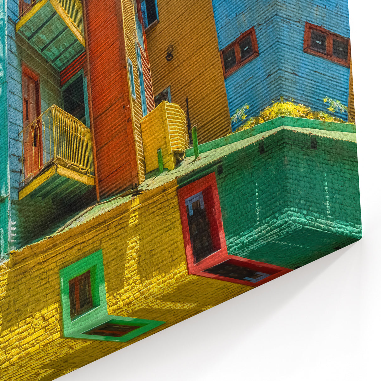 Vibrant Canvas Print - Colorful Buenos Aires Streetscape