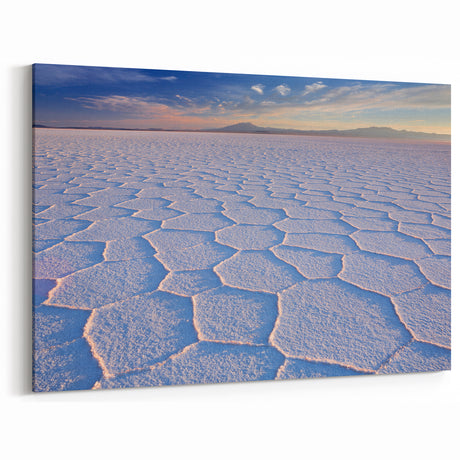 Twilight over Bolivian Salt Flats - Tranquil Wall Art