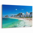Rio de Janeiro Beach Wall Art - Vibrant Copacabana Brazil Landscape Print