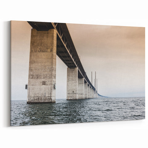 Copenhagen Canvas Prints - Danish Art of Iconic Øresund Bridge