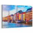 Copenhagen Canvas Prints - Danish Art Prints of Nyhavn Waterfront
