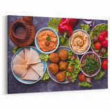 Middle Eastern Art – Traditional Israeli Cuisine Wall Art for Home Decor