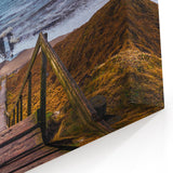 Danish Art Prints - Nordic Wall Decor of Coastal Stairway to the Sea
