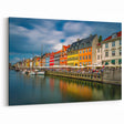 Copenhagen Canvas Prints - Nyhavn Harbor with Colorful Buildings