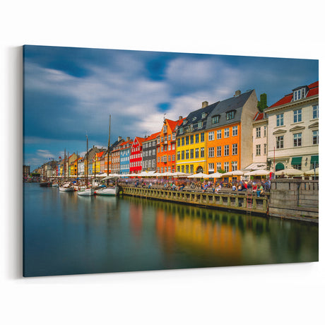 Copenhagen Canvas Prints - Nyhavn Harbor with Colorful Buildings