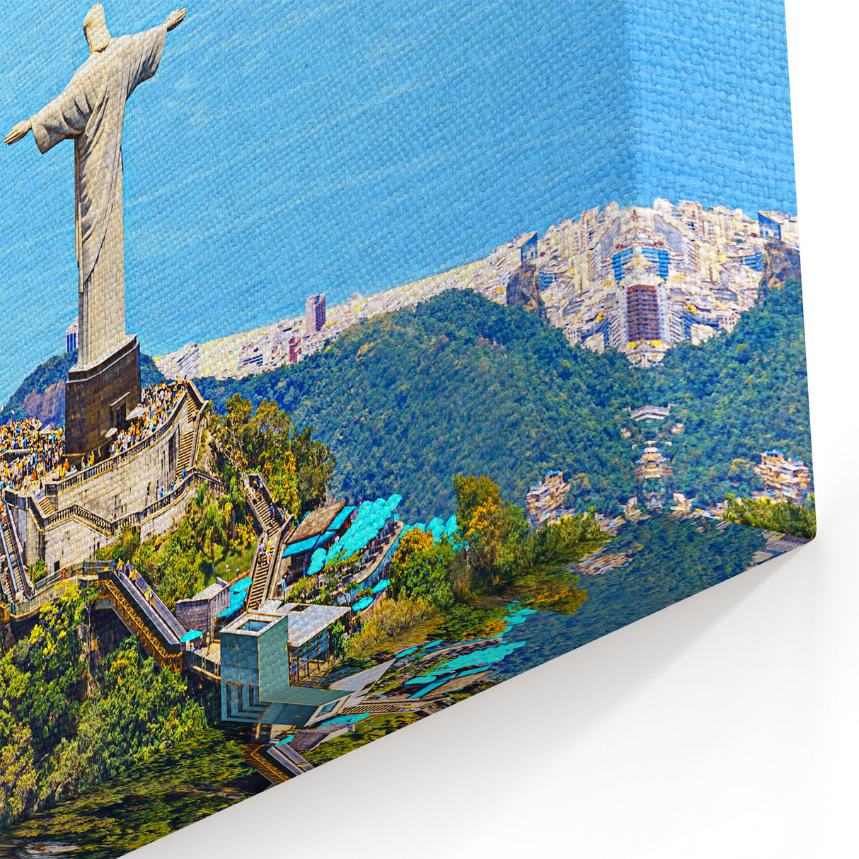 Brazil Wall Art - Christ the Redeemer Overlooking Rio Landscape Print