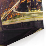 Brazilian Landscape Prints - São Paulo City Nighttime Skyline Wall Art