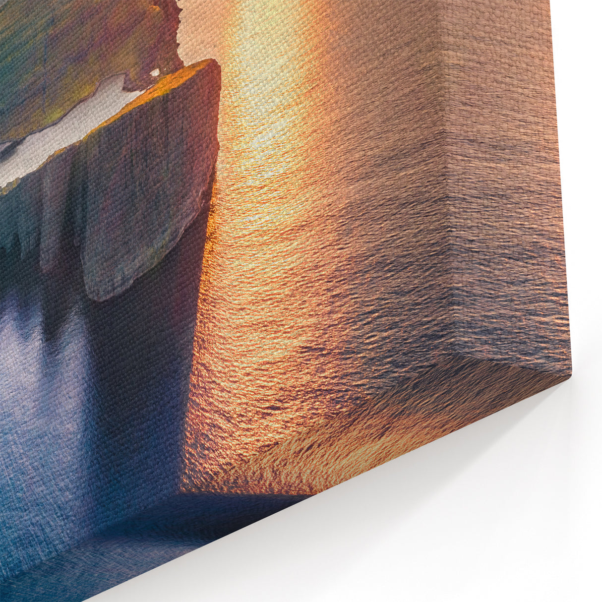 Nordic Landscape Paintings – Danish Coastal Sunset for Wall Decor