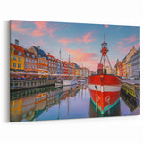 Copenhagen Canvas Prints – Danish Harbor View for Scandinavian Decor