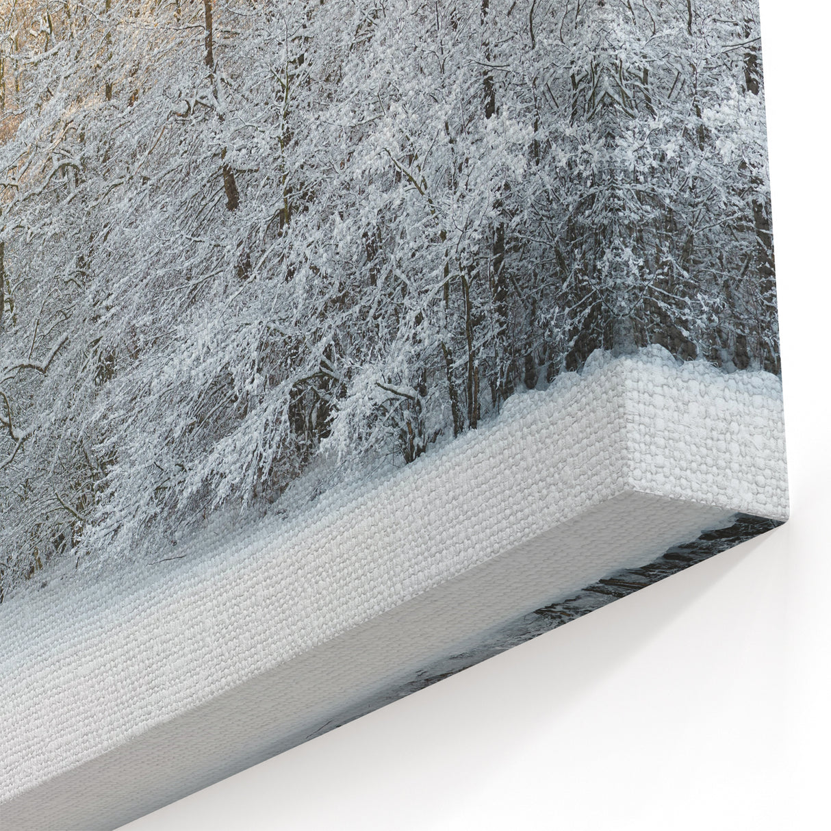 Nordic Nature Paintings – Scenic Winter Forest for Scandinavian Decor