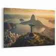 Christ the Redeemer Sunset – Iconic Rio de Janeiro Wall Decor and Brazil Art