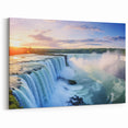 Golden Sunset over Waterfalls – Brazil Wall Art and South America Scenery