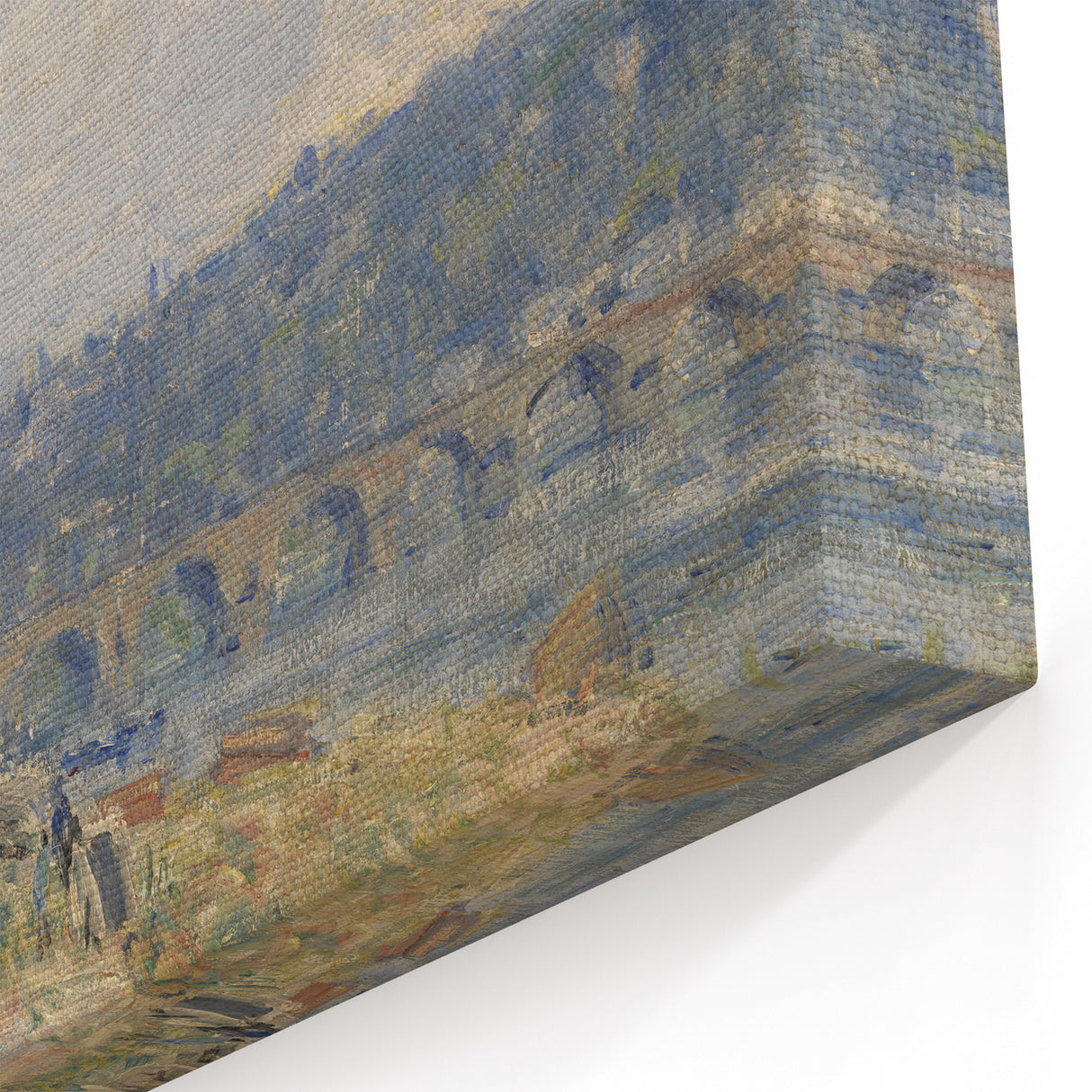 Alfred Sisley Art: Scenic French Riverbank Landscape Canvas Print