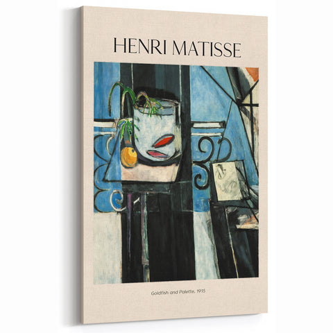 Henri Matisse Art Prints - Modernism Goldfish Canvas Wall Art by Matisse