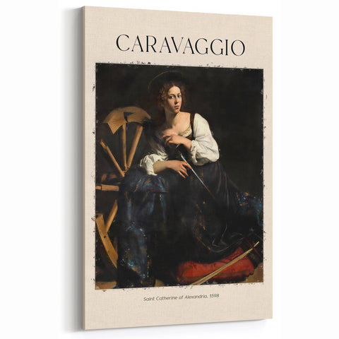 Caravaggio Art Prints – Saint Catherine of Alexandria by Michelangelo Merisi