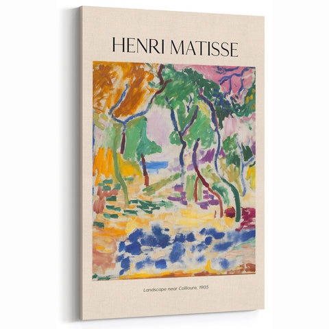Henri Matisse Art Prints - Landscape near Collioure 1905 Fauvism Wall Art