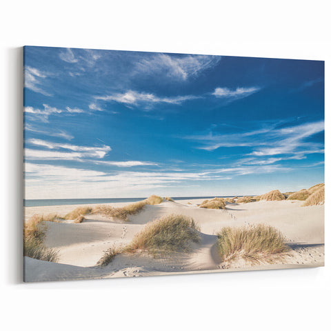 Denmark Wall Art - Scenic Danish Landscape with Coastal Sand Dunes