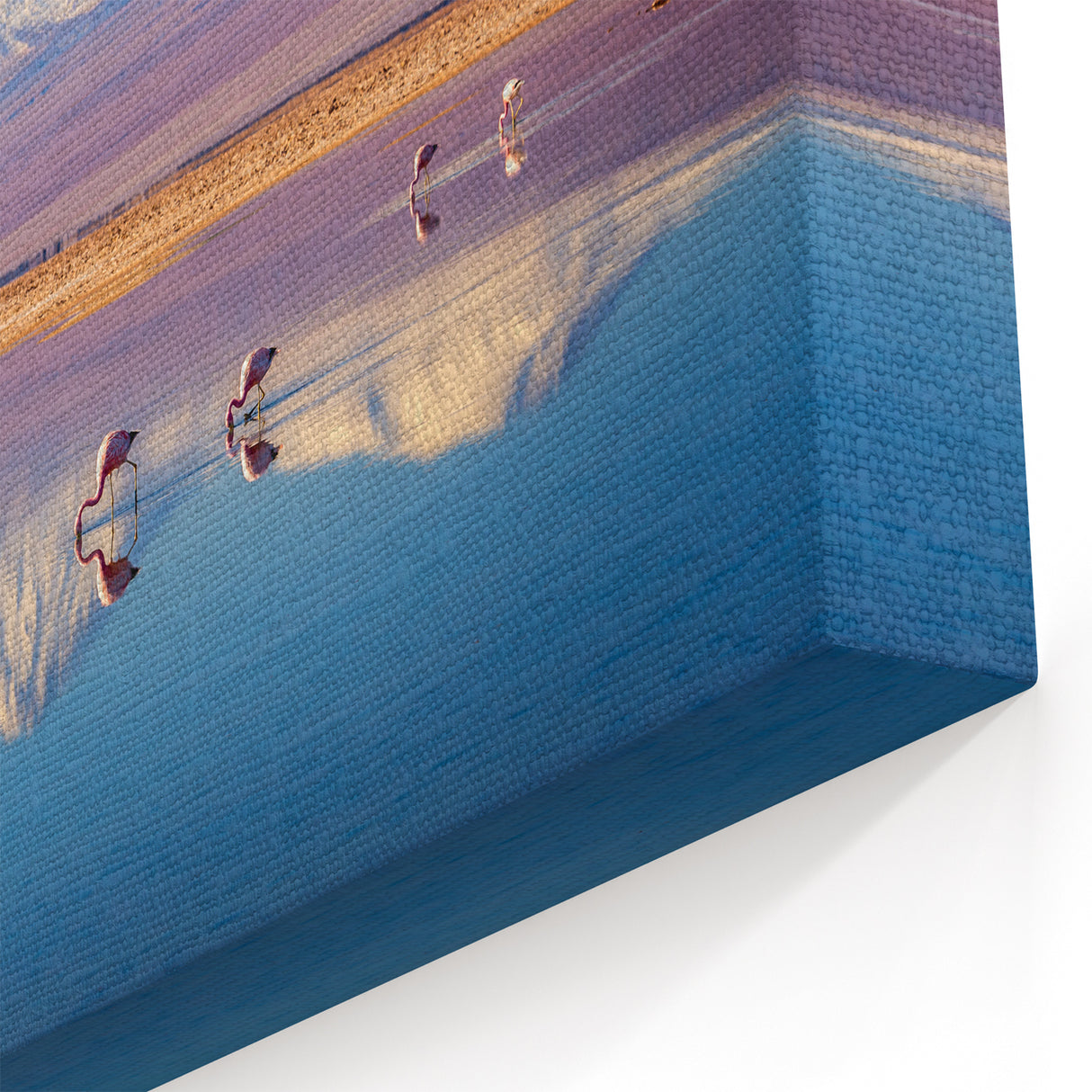 Patagonia Wall Art – Majestic Flamingos & Snowcapped Chilean Mountains