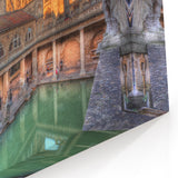 Bath Cityscape Canvas - Historic Roman Baths and Abbey View