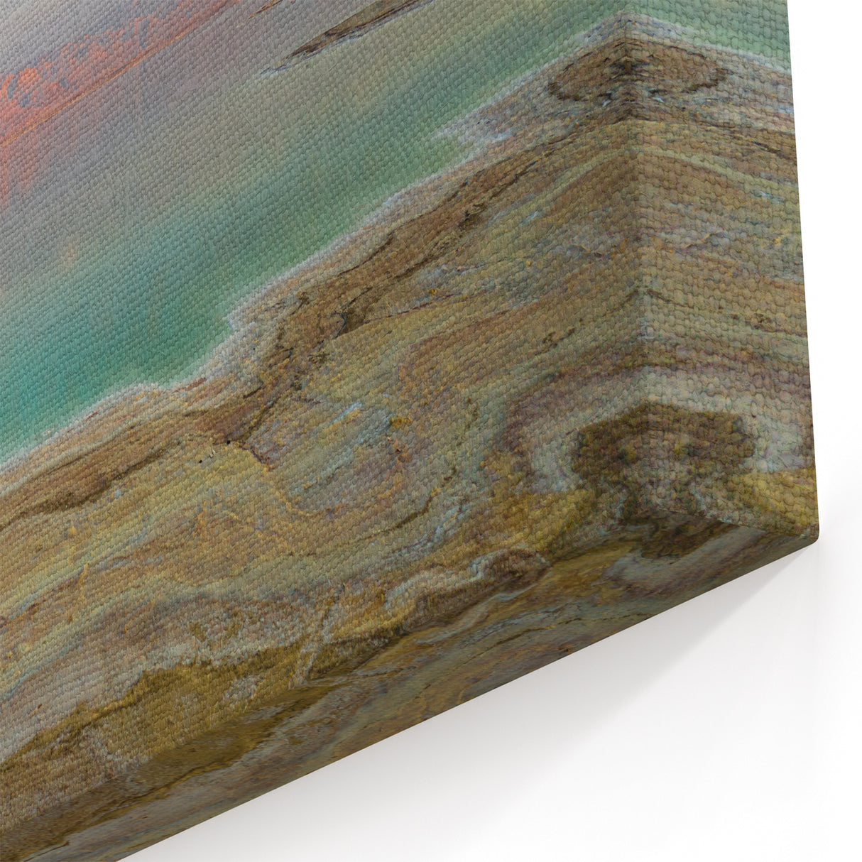 Dead Sea Canvas Art - Scenic Israel Seascape with Serene Reflections