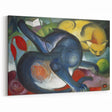 Franz Marc Wall Art - Modernist Expressionist Cats with Blue Rider Style