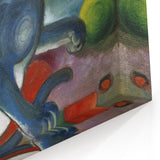 Franz Marc Wall Art - Modernist Expressionist Cats with Blue Rider Style