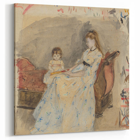 Berthe Morisot Art - 19th Century Impressionist Mother and Child Portrait