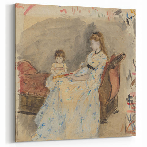 Berthe Morisot Art - 19th Century Impressionist Mother and Child Portrait