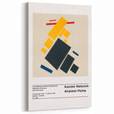 Malevich Art - Suprematist Abstract Airplane Flying | Modern Wall Art