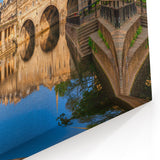 Bath Landscape Pictures - Reflections of Pulteney Bridge and River Canvas