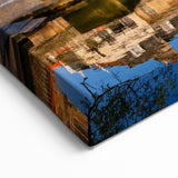 Bath Landscape Pictures - Reflections of Pulteney Bridge and River Canvas