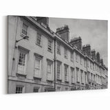 Bath England Wall Art - Georgian Architecture in Black and White