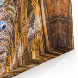 Santiago Cityscape Art – Ornate Cathedral Interior with Classic Design