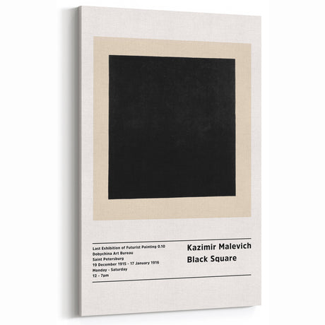 Malevich Art - Suprematist Black Square | Kazimir Malevich Wall Art