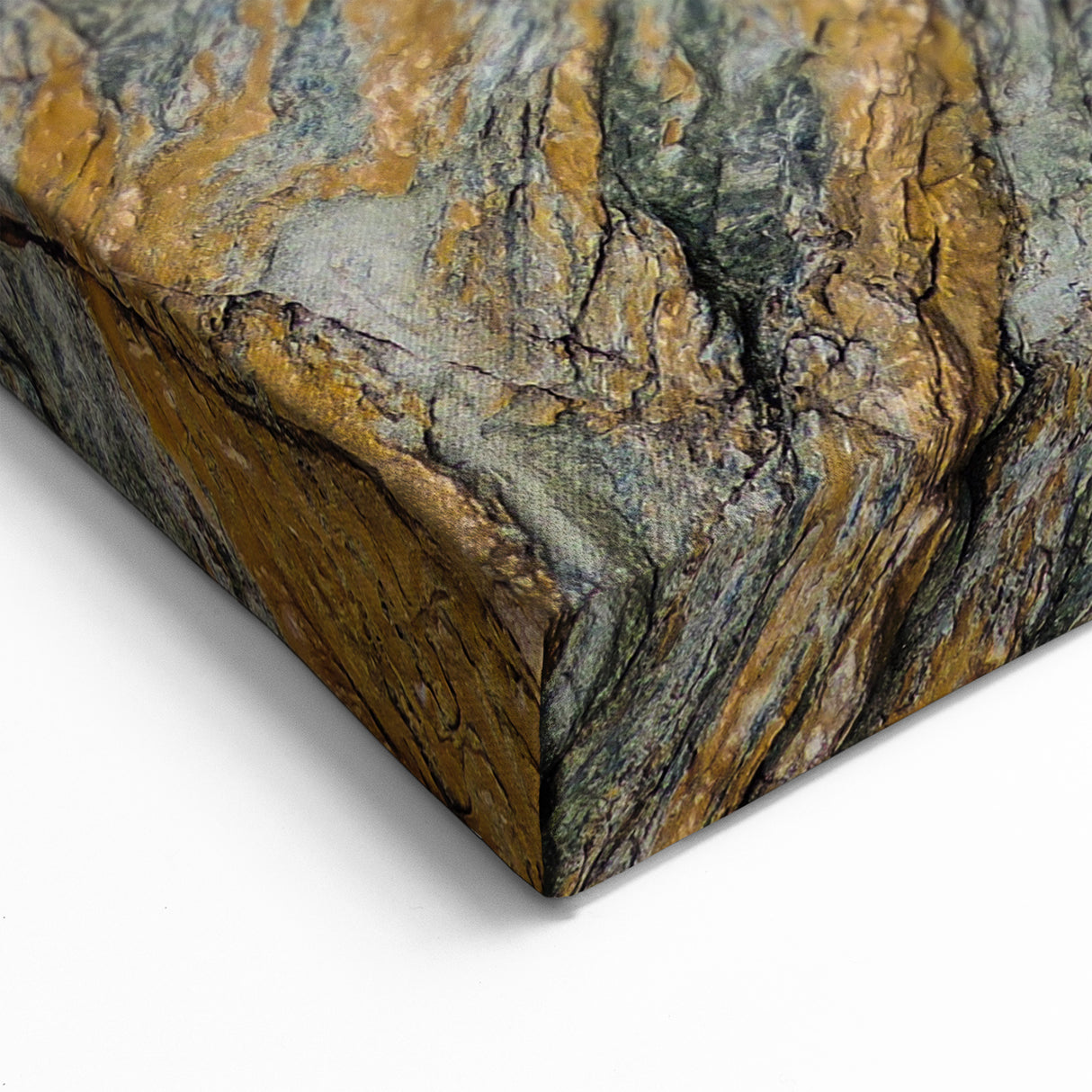 Natural Elements Wall Art: Nature Closeups Canvas Print - Veined Stone Pattern