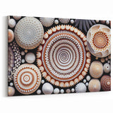 Natural Elements Wall Art | Seashell Spiral Collection Canvas Print