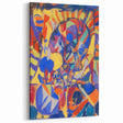 Adolf Hölzel Art: Vivid Avant-Garde Abstract Print in Bold Geometric Design