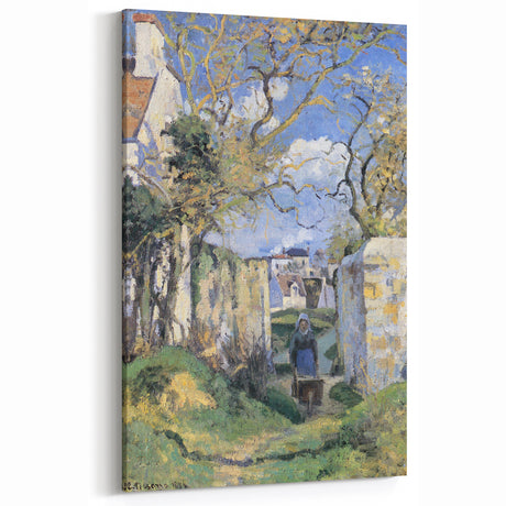 Camille Pissarro Art - Village Pathway 1872 | Pissarro French Landscape